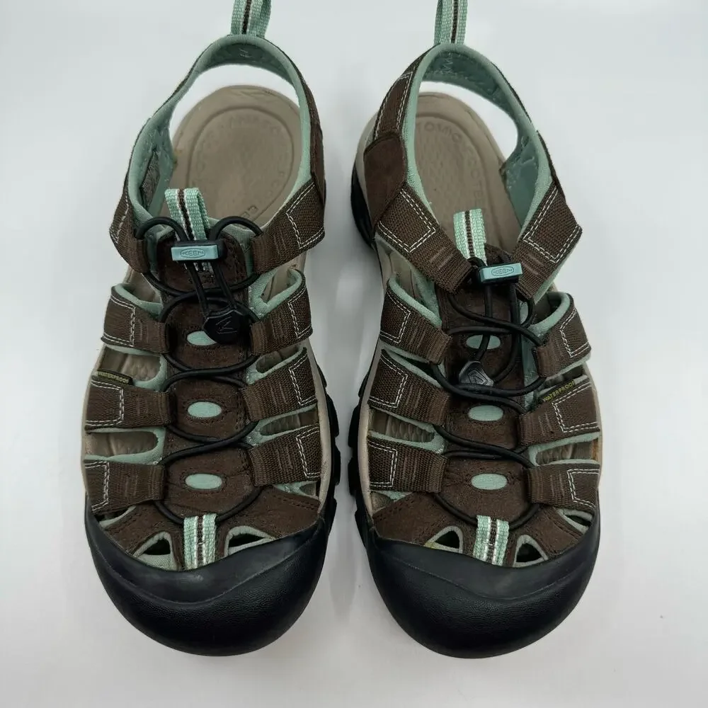KEEN Women's Newport H2 closed toe hiking sandals in brown womens 10